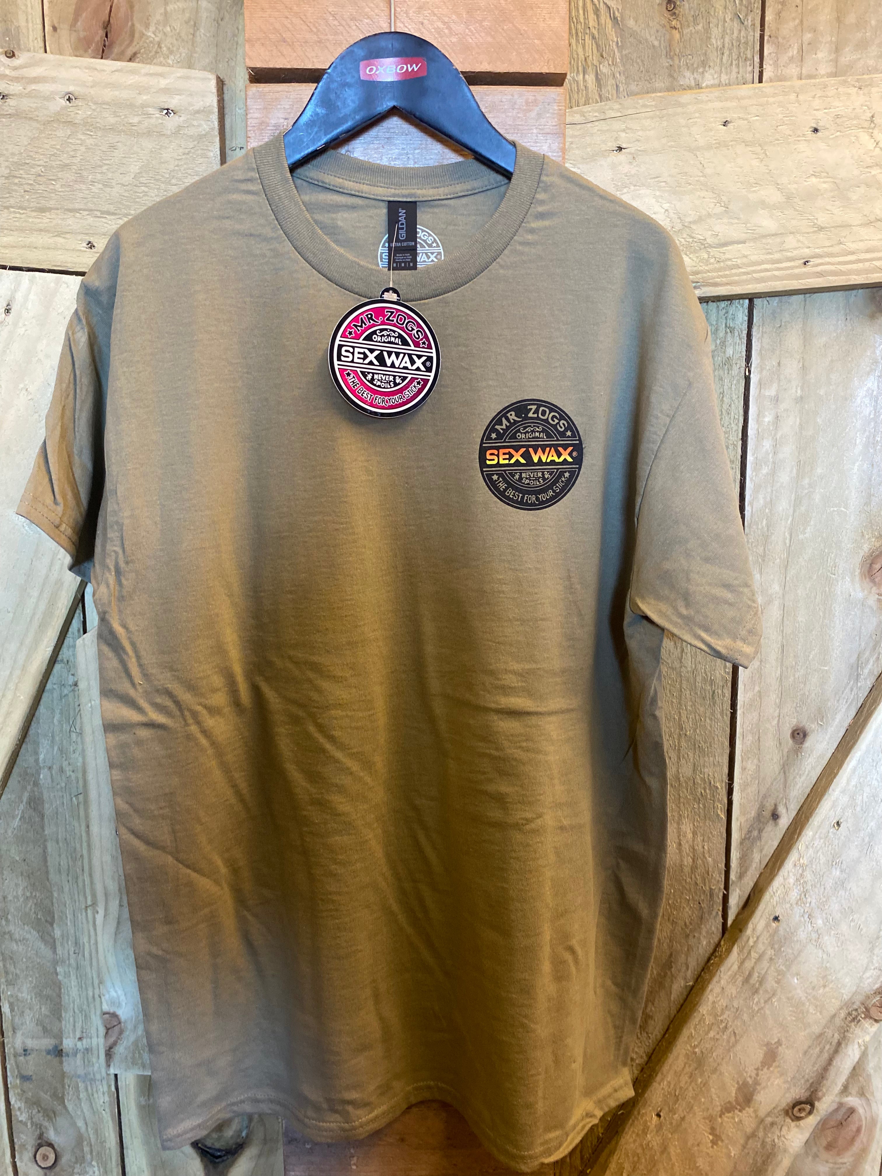 Sex wax t-shirt - word fade orange - prairie dust
