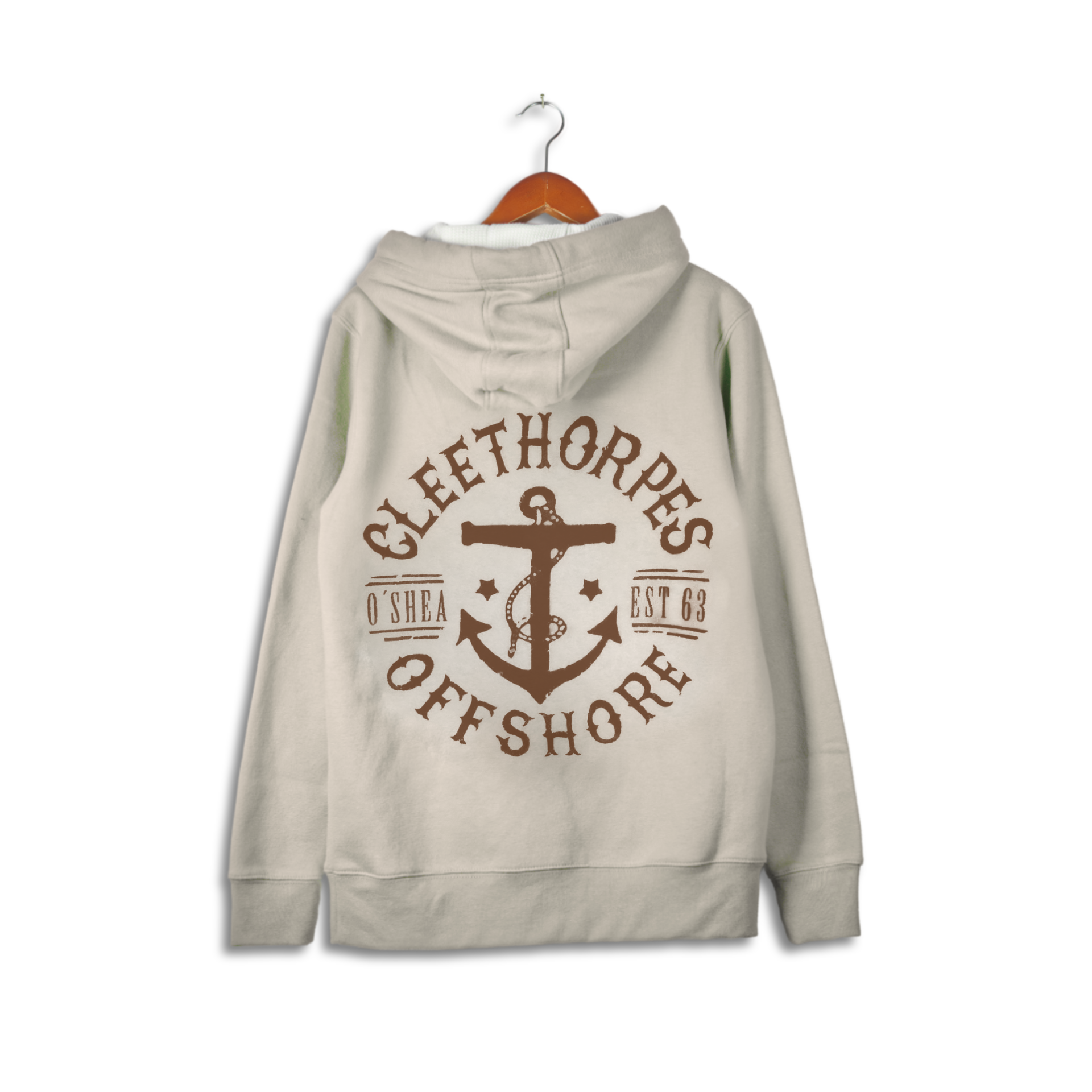 CLEETHORPES IVORY HOODY - OFFSHORE -