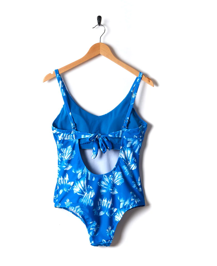 Isla Floral - Womens Swimsuit - Blue