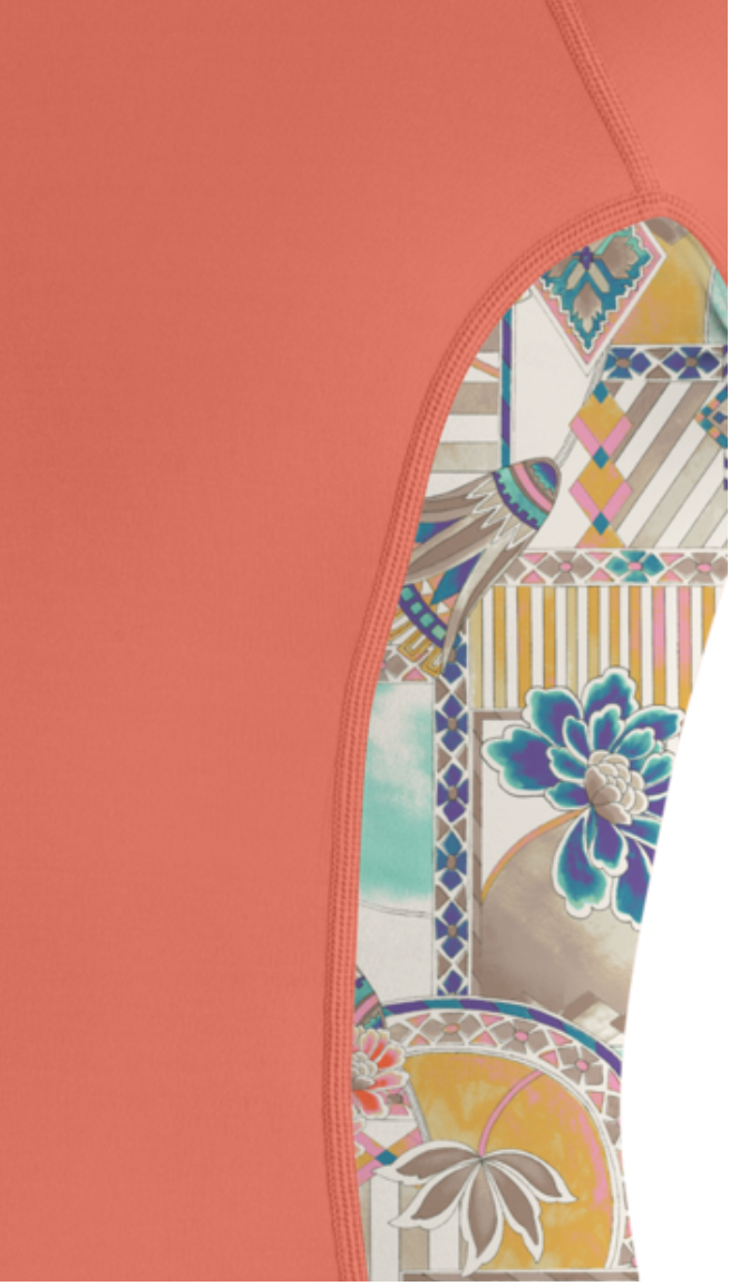 O'Neill Womens Side Print L/S Rash Vest 5406S-Hx6