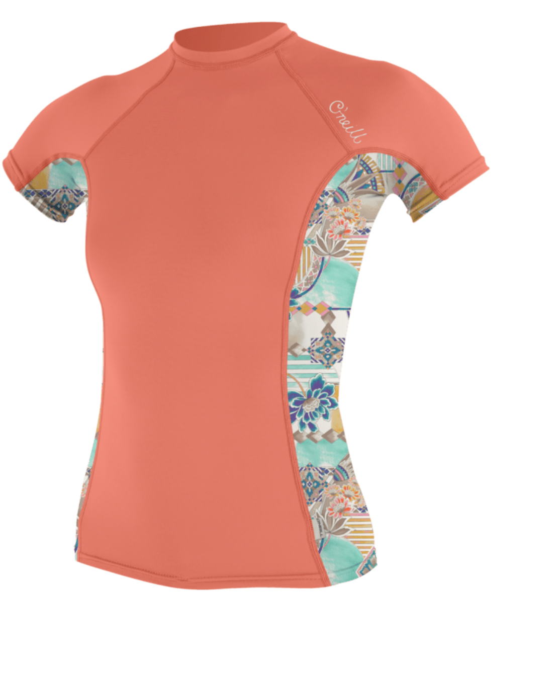 O'NEILL WOMENS Side Print S/S Rash Guard 5405S-HX6