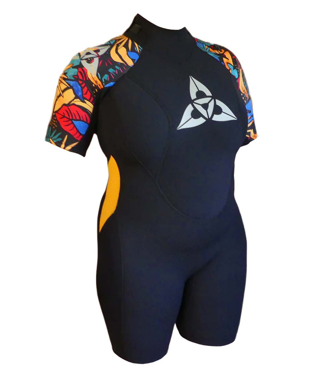 O'SHEA WOMENS HALO SHORTIE 3/2mm WETSUIT -TROPICAL