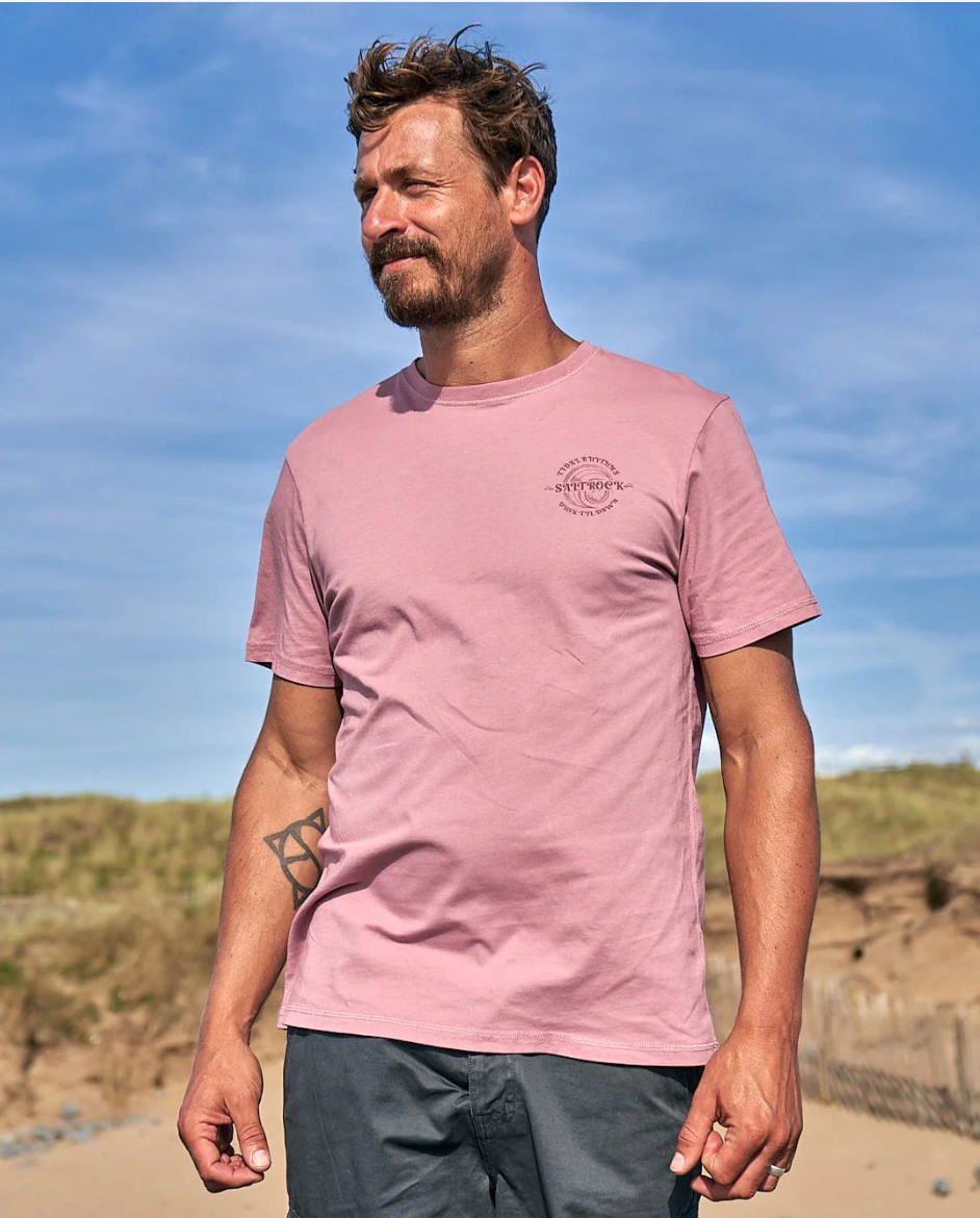 SALTROCK Tidal Rhythms - Mens Short Sleeve T-Shirt - Pink