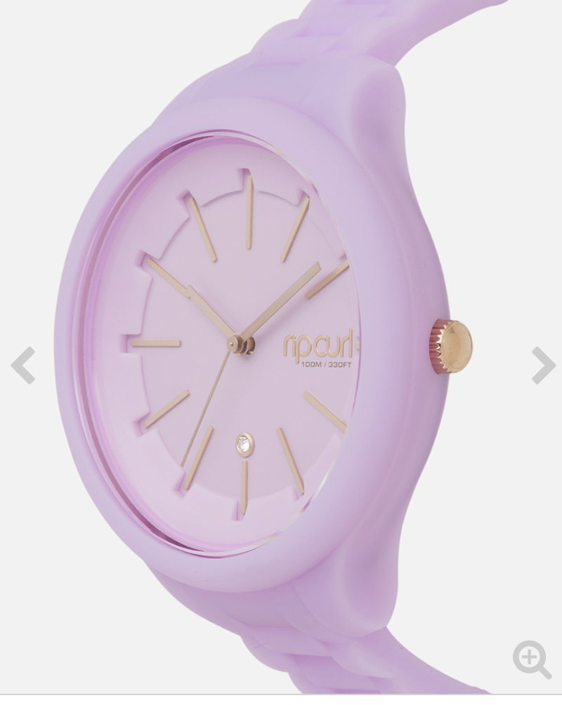 RIPCURL Deluxe Horizon Silicone Watch- LILAC