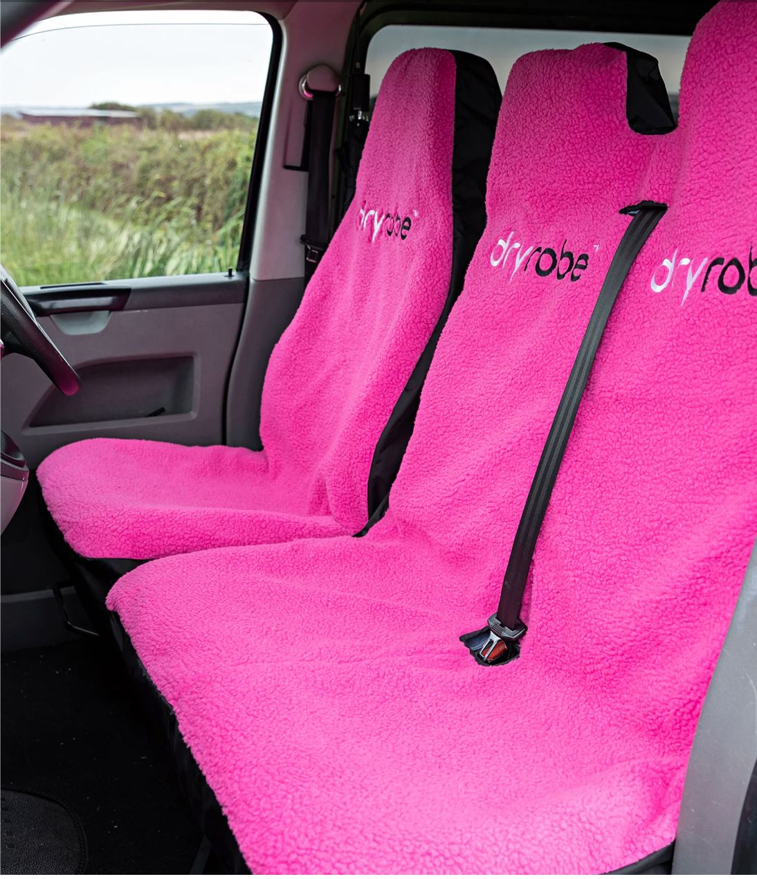 dryrobe Double Van Seat Cover- pink -