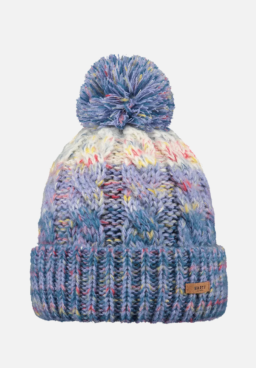 ISKA BEANIE Cable knitted pom beanie women