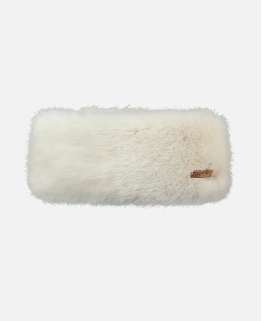 Fur Headband Faux Fur Women-WHITE