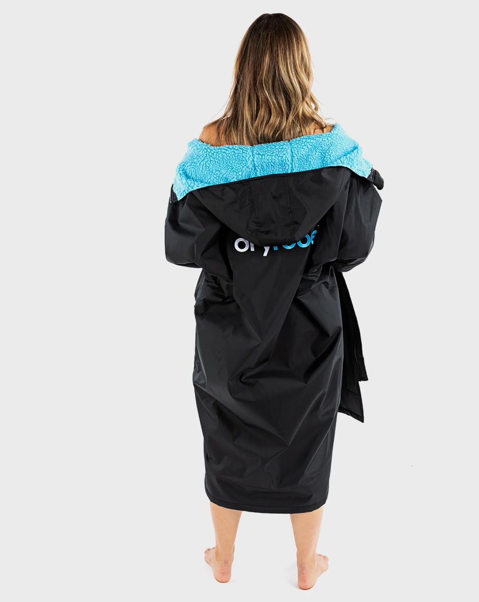 Dryrobe Advance Short Sleeve Black Blue -