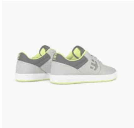 Etnies Marana (Youth) Skate Shoes – Grey/Lime/White