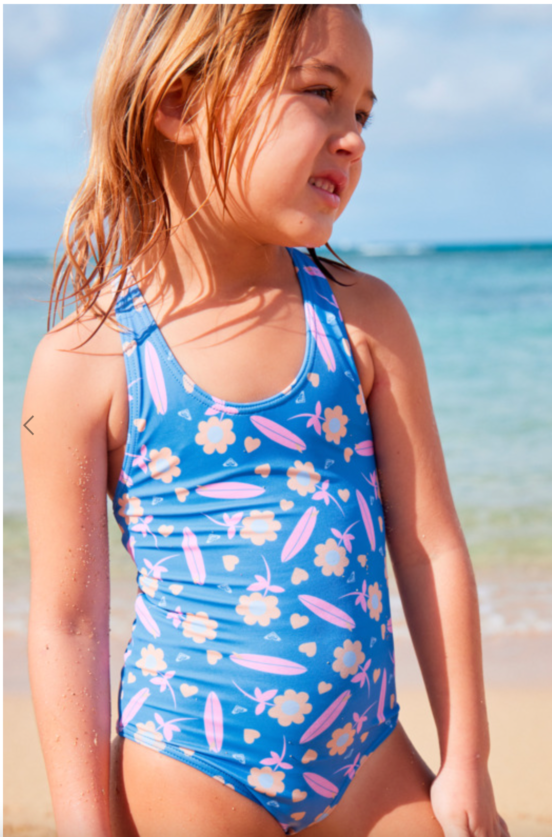 ROXY Lorem - Racerback One-Piece Swimsuit for Girls 2-7