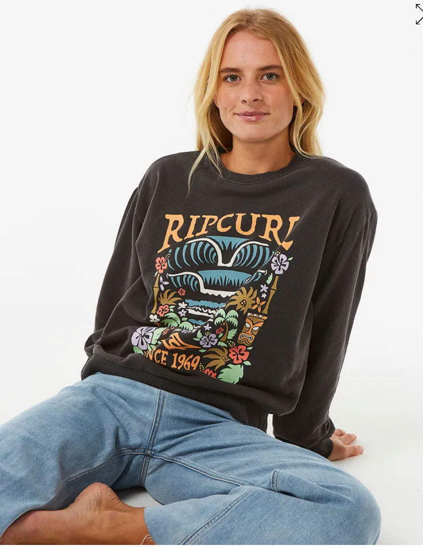 RIPCURL Tiki Tropic Relaxed crew fleece