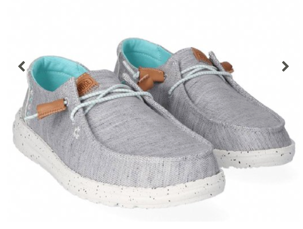 HEYDUDE - WENDY HEATHERED SLUB TROPICAL GREY