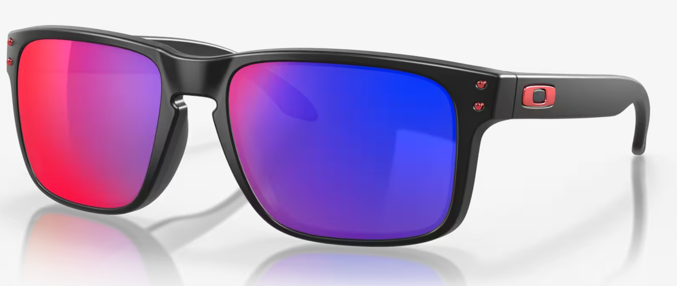 Oakley Holbrook Red Iridium Lenses Matte Black Frame