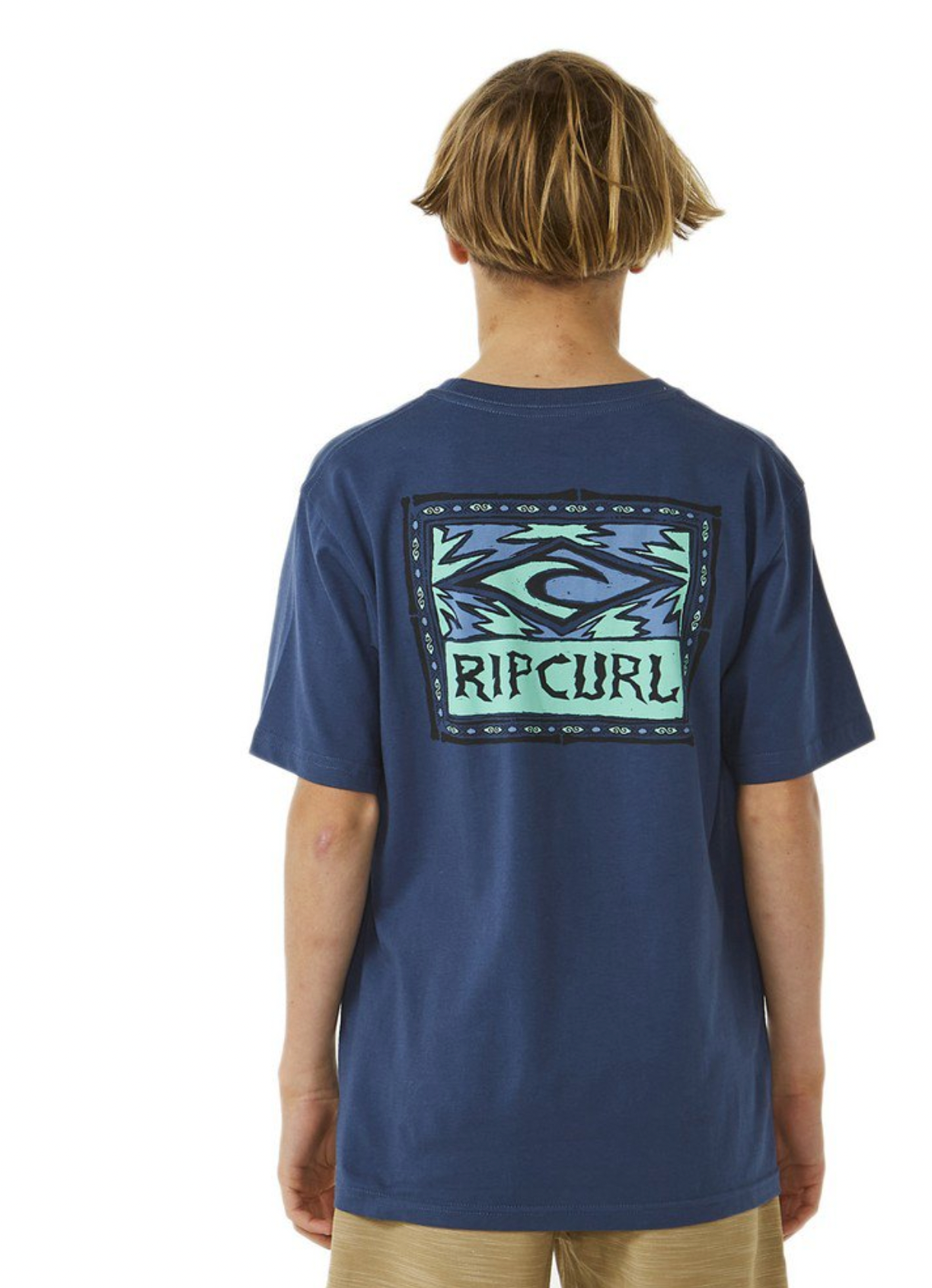 Rip Curl Lost Islands Tee Boys- Vintage Navy