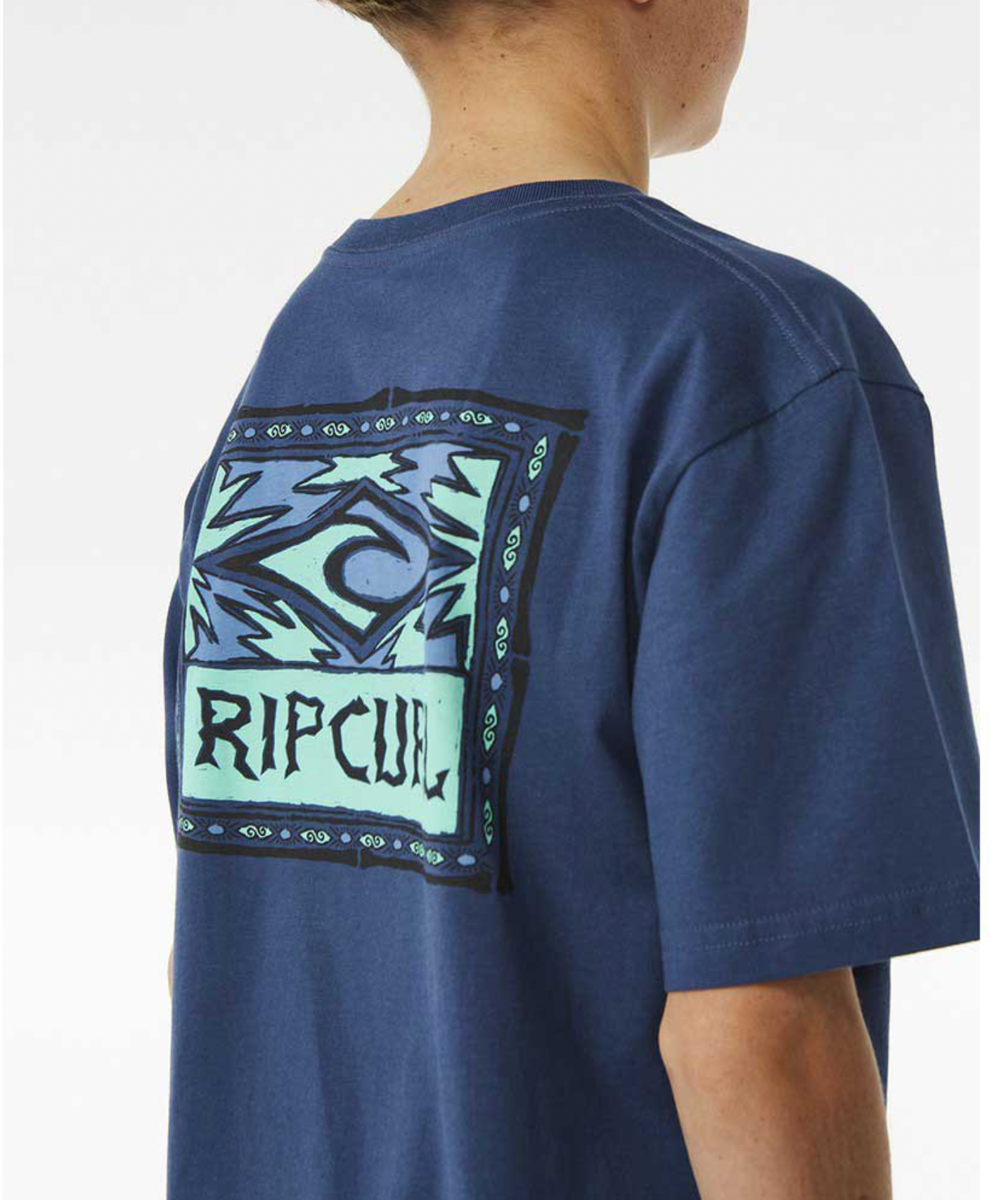 Rip Curl Lost Islands Tee Boys- Vintage Navy