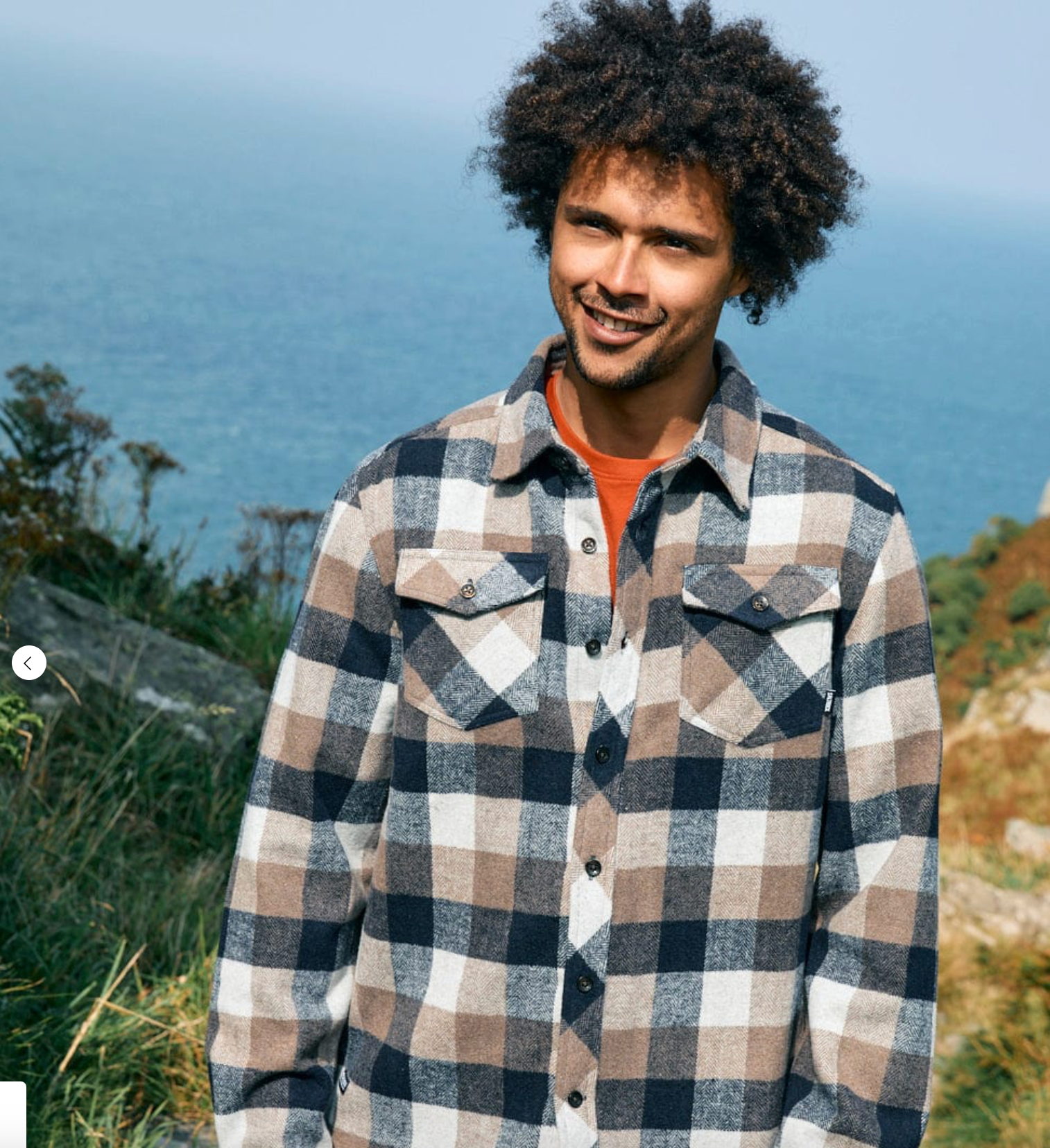 Saltrock Wilfred - Mens Check Flannel Shirt - Brown
