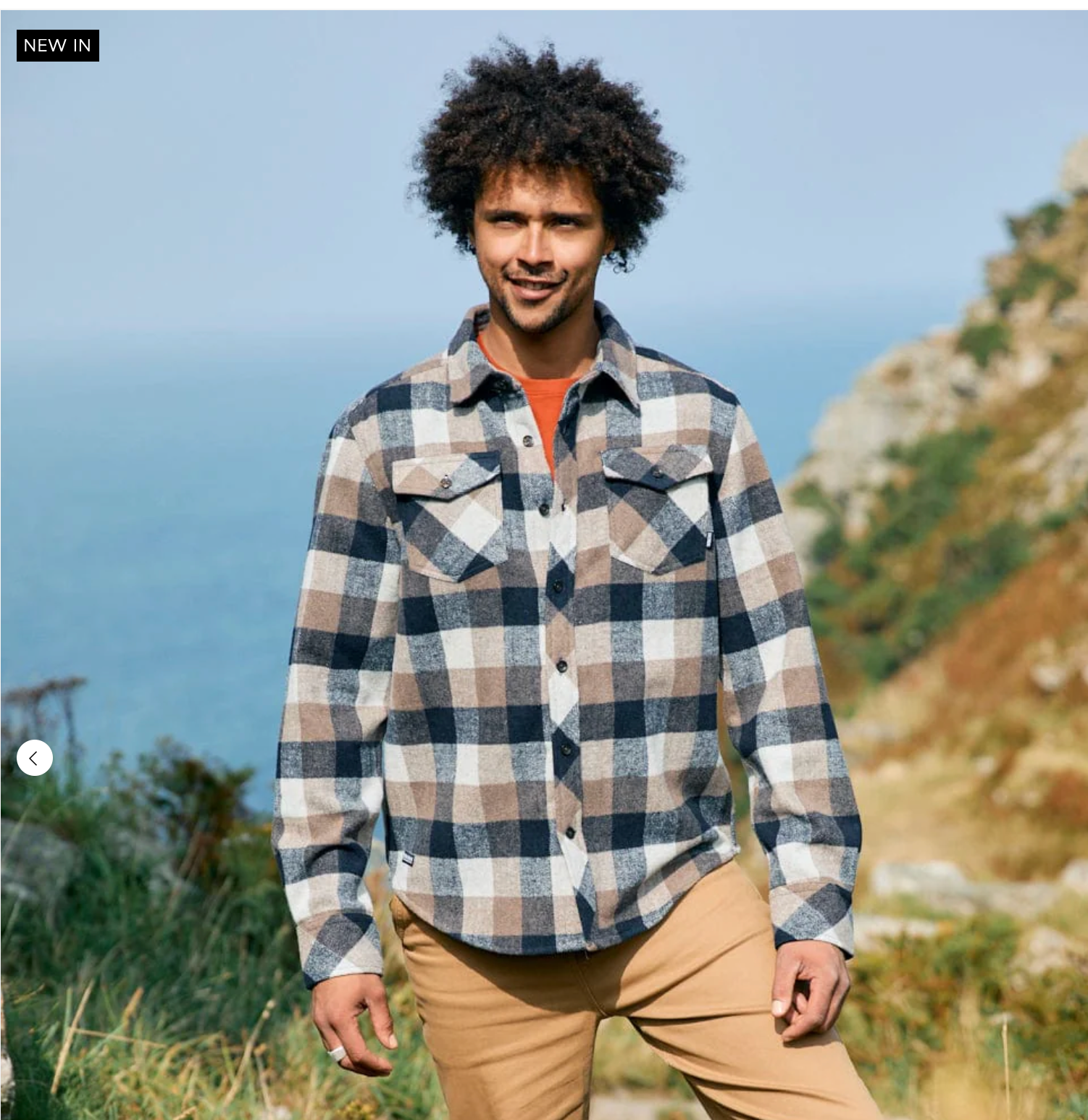 Saltrock Wilfred - Mens Check Flannel Shirt - Brown