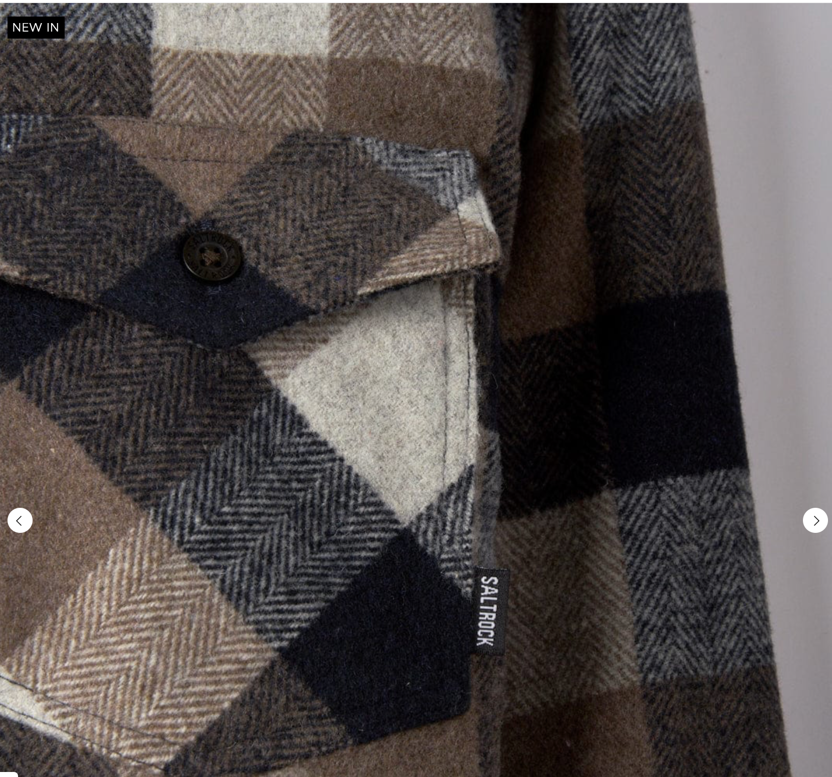 Saltrock Wilfred - Mens Check Flannel Shirt - Brown