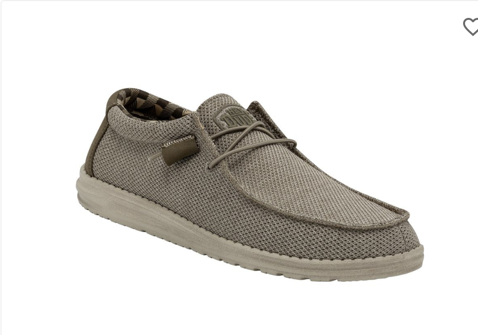 HEY DUDE Beige Wally Sox