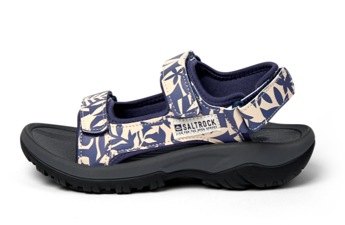 SALTROCK Walkabout Balance - Womens Floral Hiking Sandal - Blue