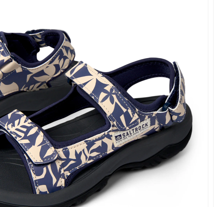 SALTROCK Walkabout Balance - Womens Floral Hiking Sandal - Blue