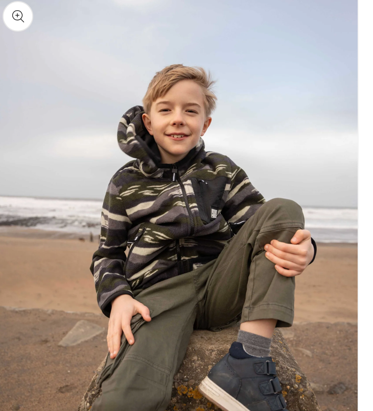 SALTROCK Camo Stripe - Kids Recycled Micro Fleece - Green