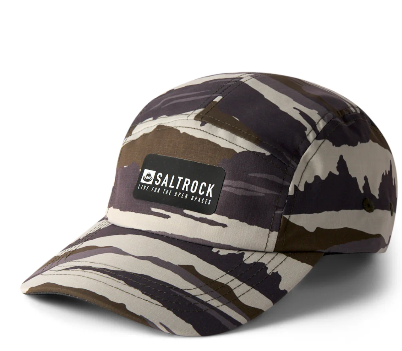 SALTROCK Camo Stripe - 5 Panel Tech Cap - Green