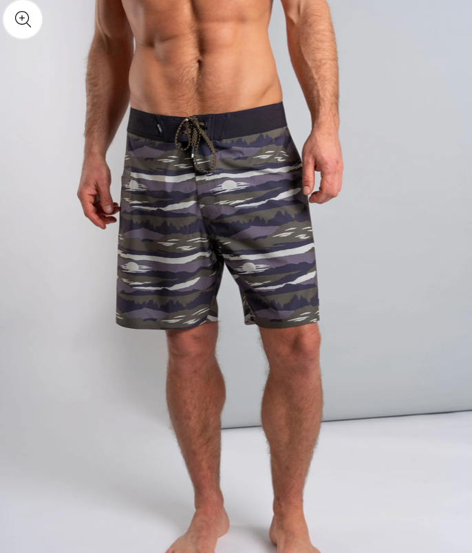 SALTROCK Camo Stripe - Mens Boardshort - Grey