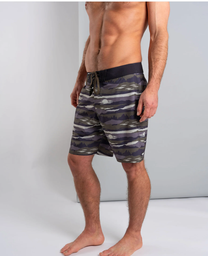 SALTROCK Camo Stripe - Mens Boardshort - Grey