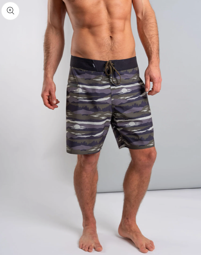 SALTROCK Camo Stripe - Mens Boardshort - Grey