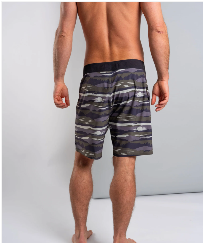 SALTROCK Camo Stripe - Mens Boardshort - Grey