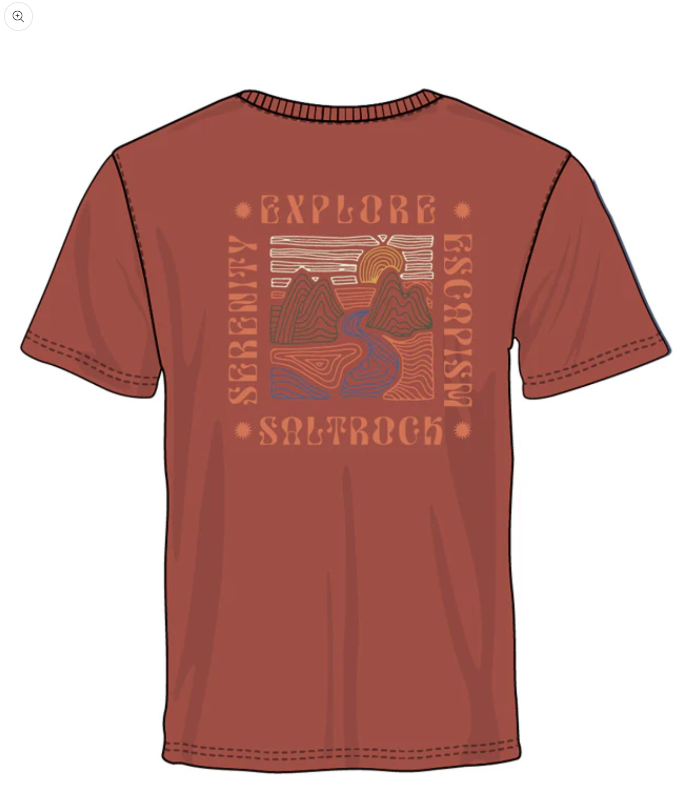 SALTROCK Rebalance - S/S Tee - DARK ORANGE