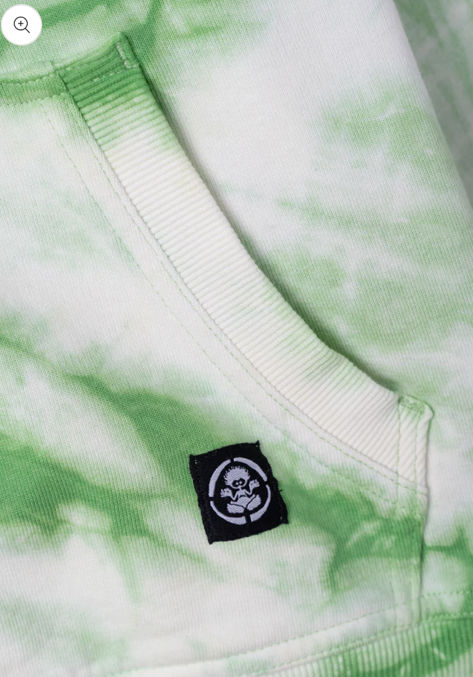 SALTROCK Dawn Ready - Kids Tie Dye Zip Hood - Light Green