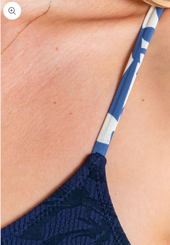 Seren - Womens Bikini Top - Blue