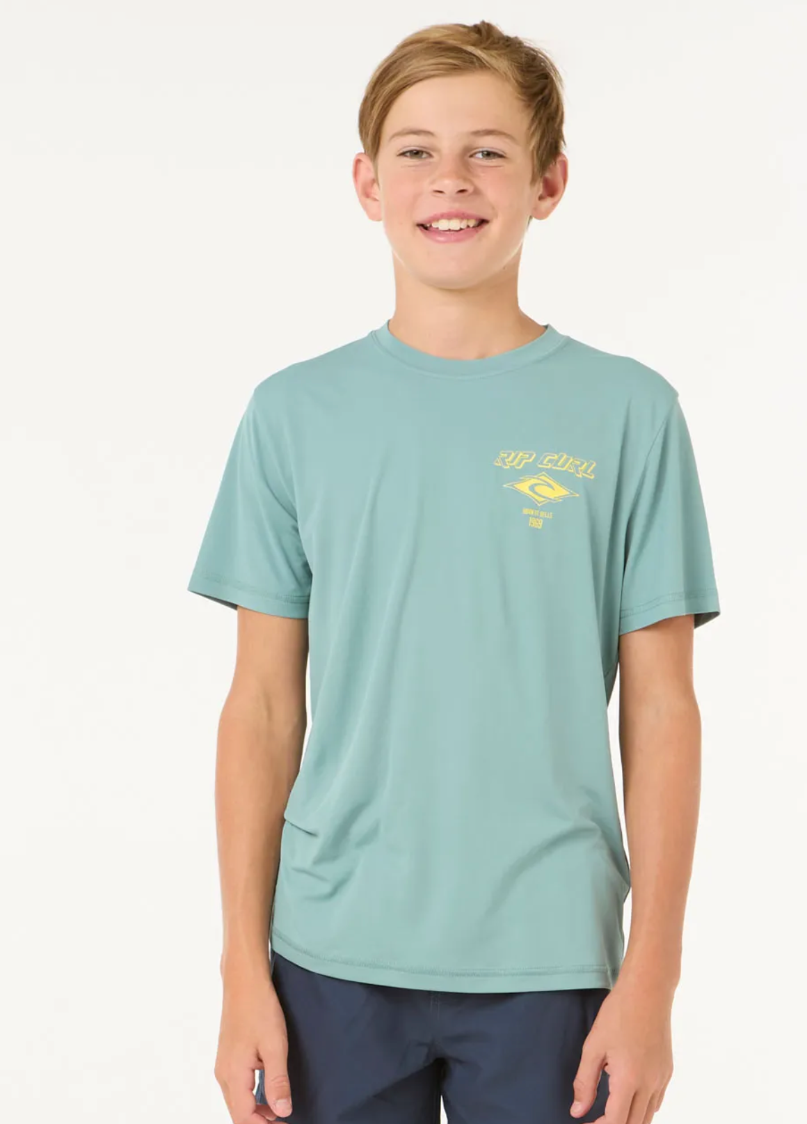 Ripcurl Icons Surflite UPF Short Sleeve Rash Vest Boy