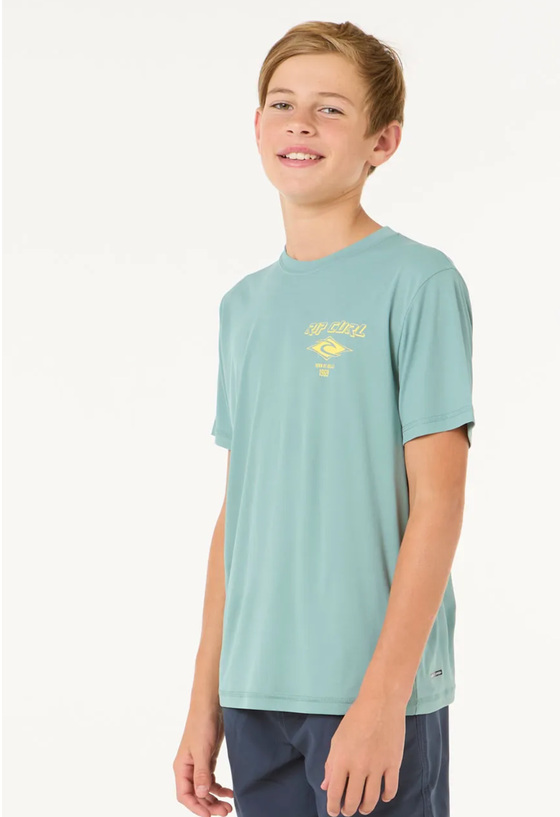 Ripcurl Icons Surflite UPF Short Sleeve Rash Vest Boy