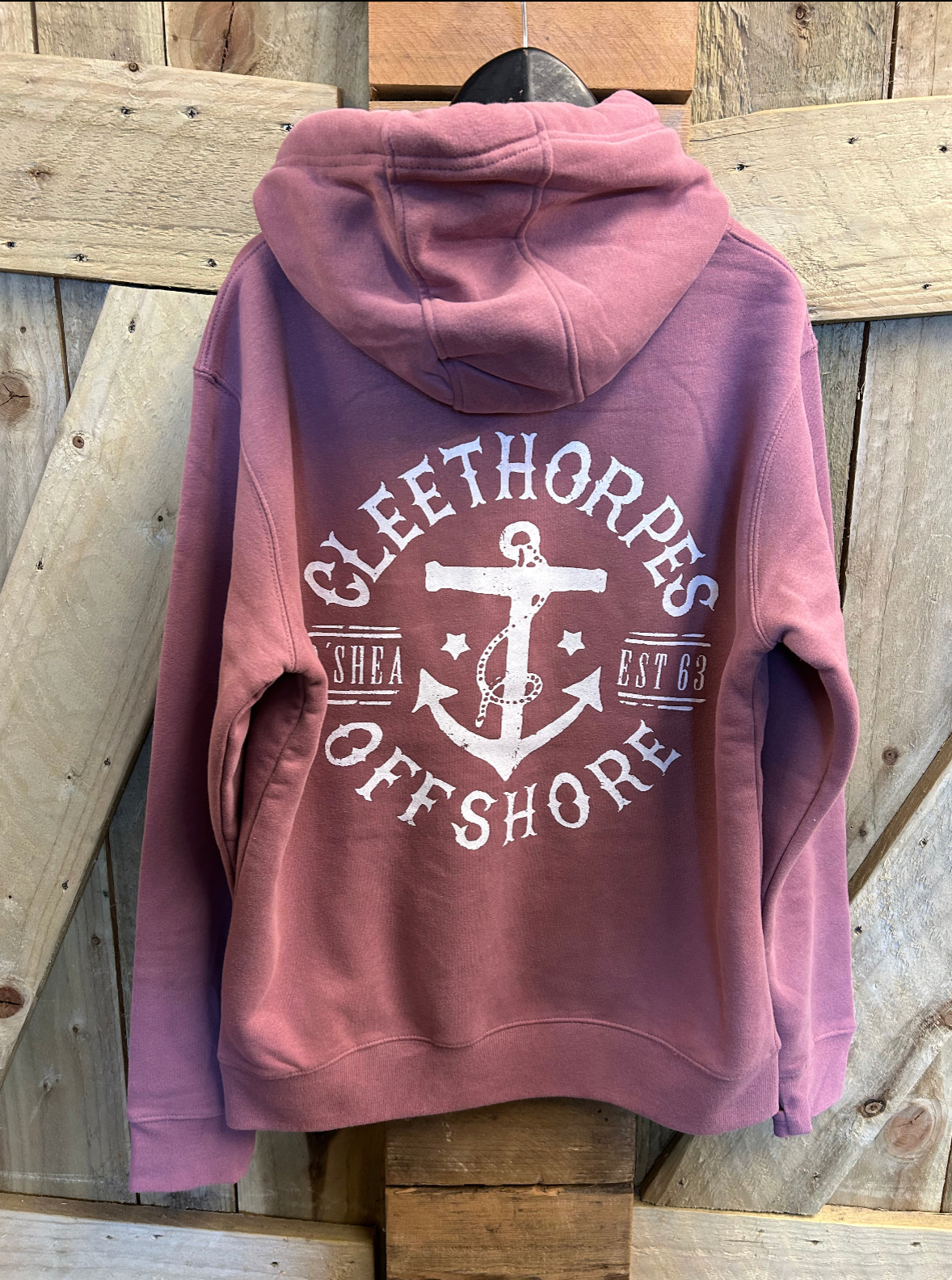 CLEETHORPES ZIP HOODIE DUSKY PLUM - OFFSHORE -