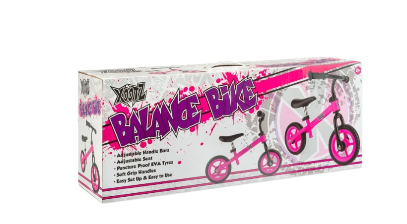 Xootz Balance Bike - Blue/pink