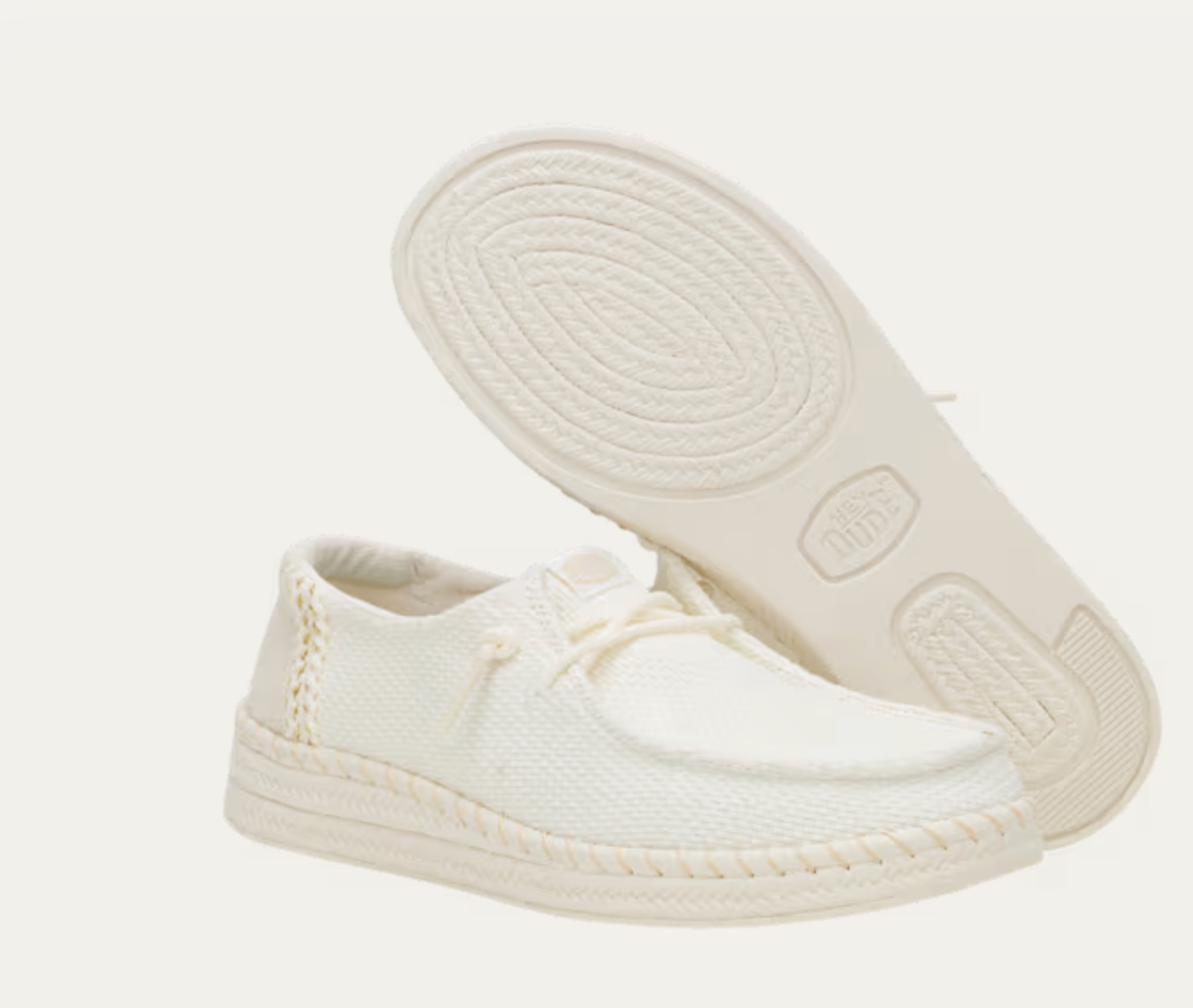 HEY DUDE Wendy Espadrille Woven -WHITE -