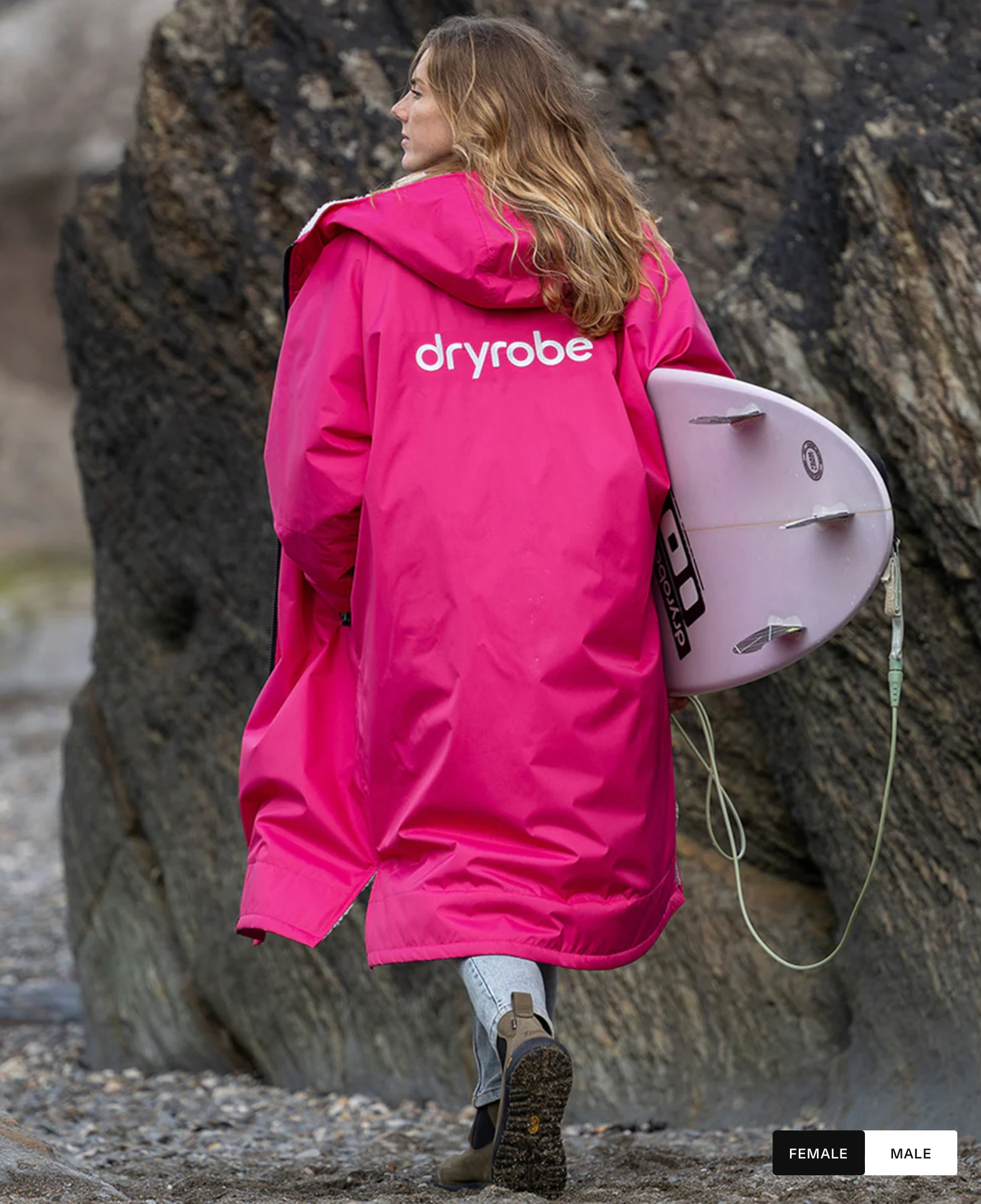 dryrobe Advance Long Sleeve PINK