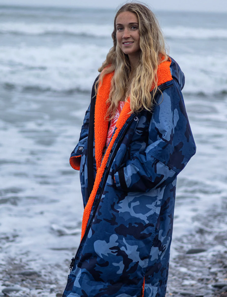 Dryrobe Advance Long Sleeve blue/camo