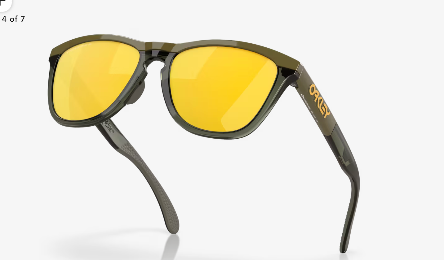 OAKLEY FROGSKINS )Prizm 24k Polarized Lenses, Dark Brush Frame