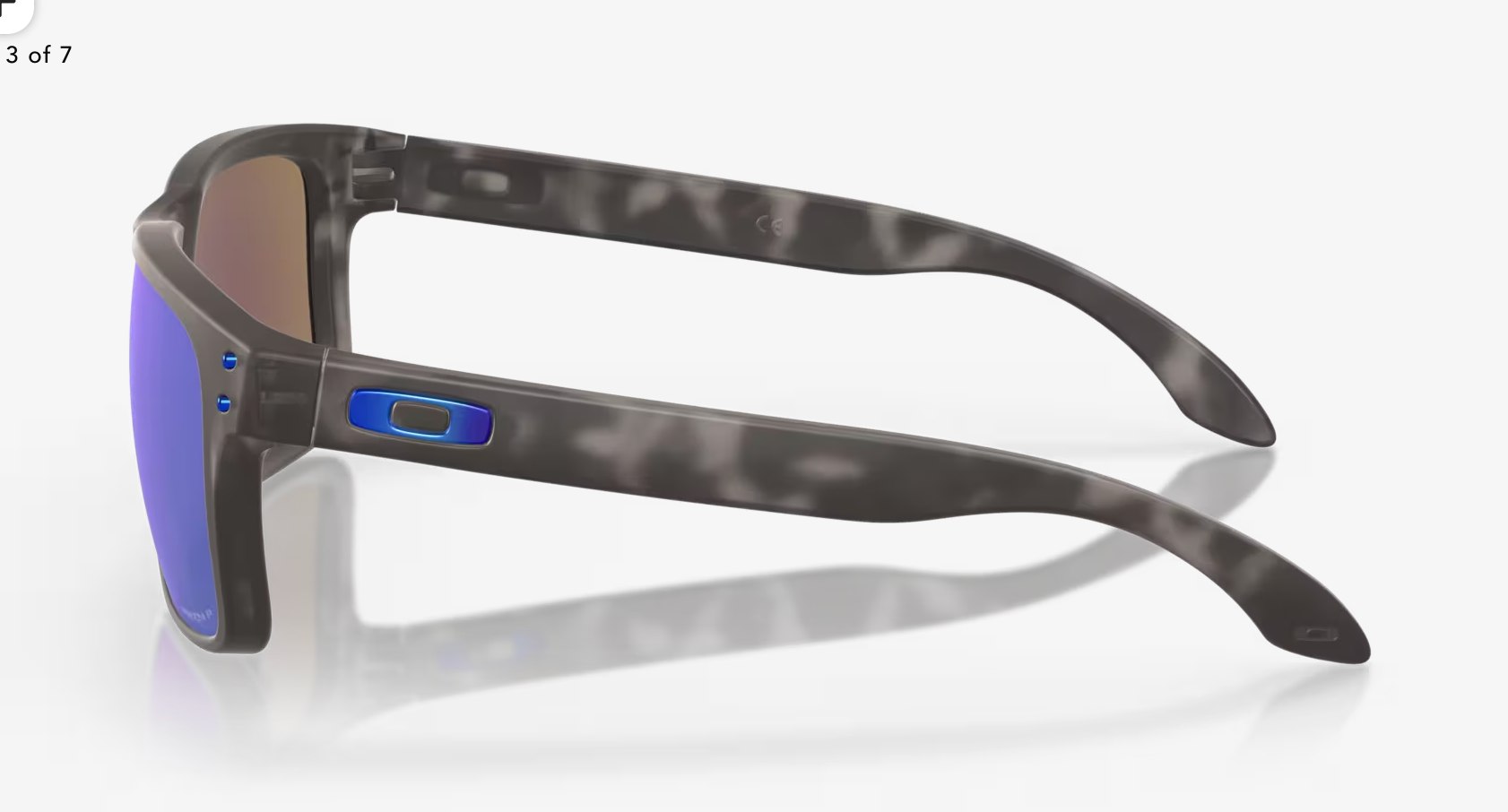 OAKLEY HOLBROOK Prizm Sapphire Polarized Lenses, Matte Black Tortoise Frame