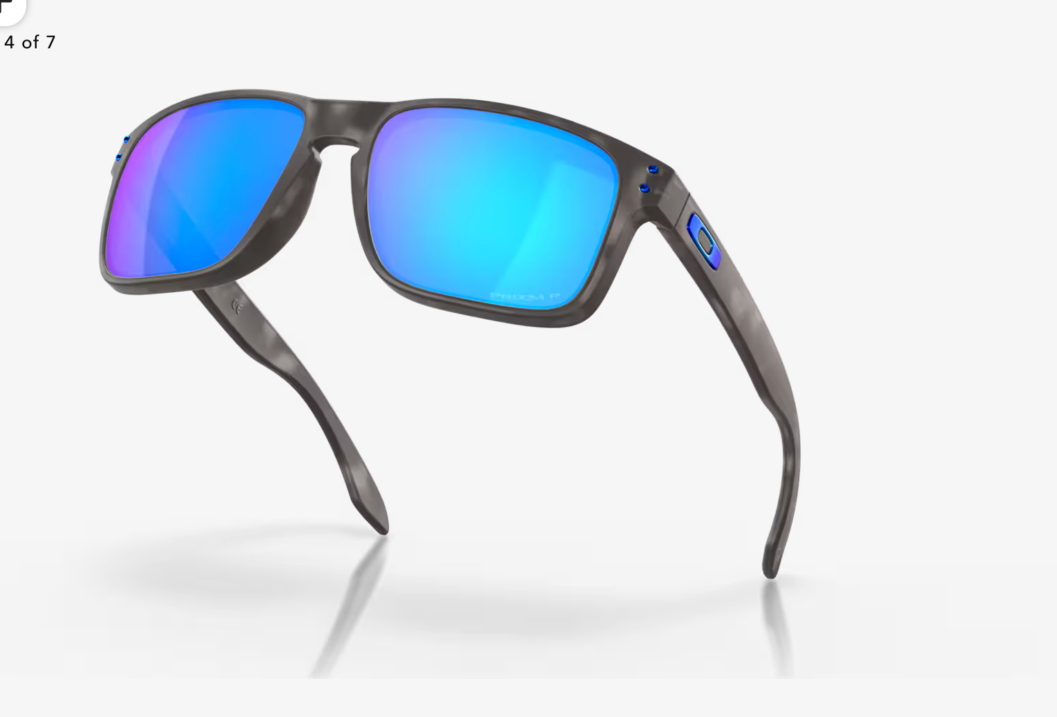 OAKLEY HOLBROOK Prizm Sapphire Polarized Lenses, Matte Black Tortoise Frame