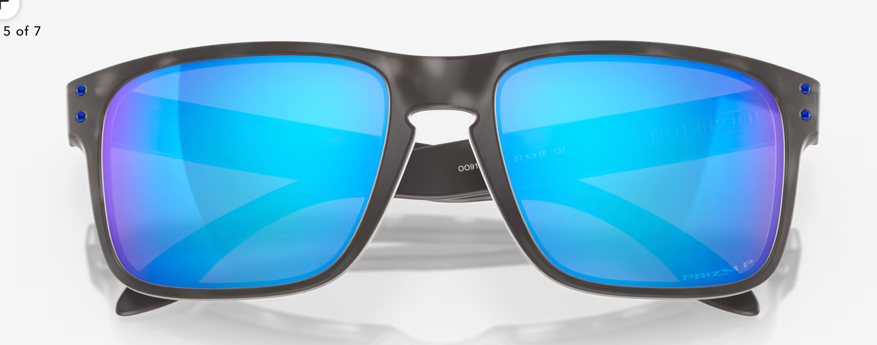 OAKLEY HOLBROOK Prizm Sapphire Polarized Lenses, Matte Black Tortoise Frame