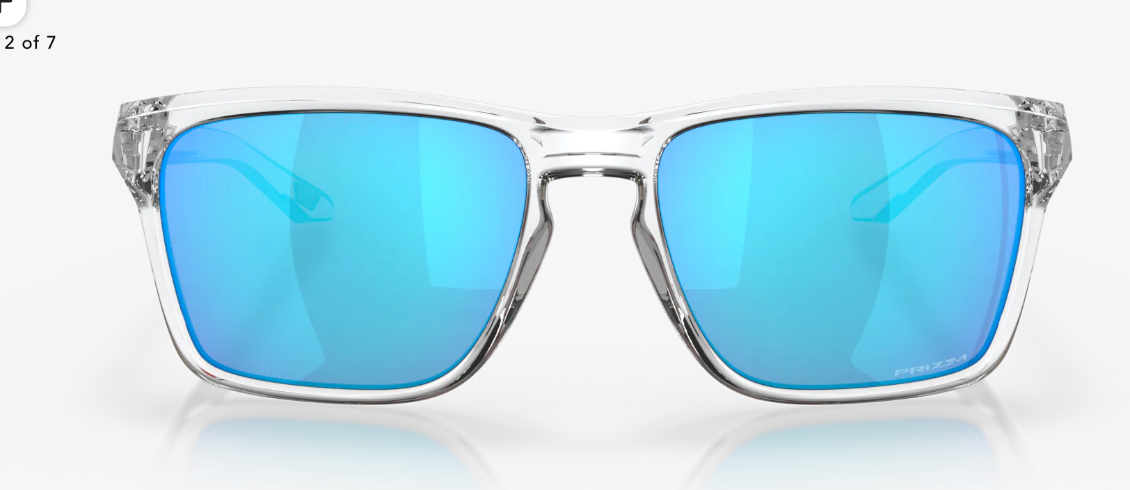 OAKLEY SYLAS Prizm Sapphire Lenses, Polished Clear Frame