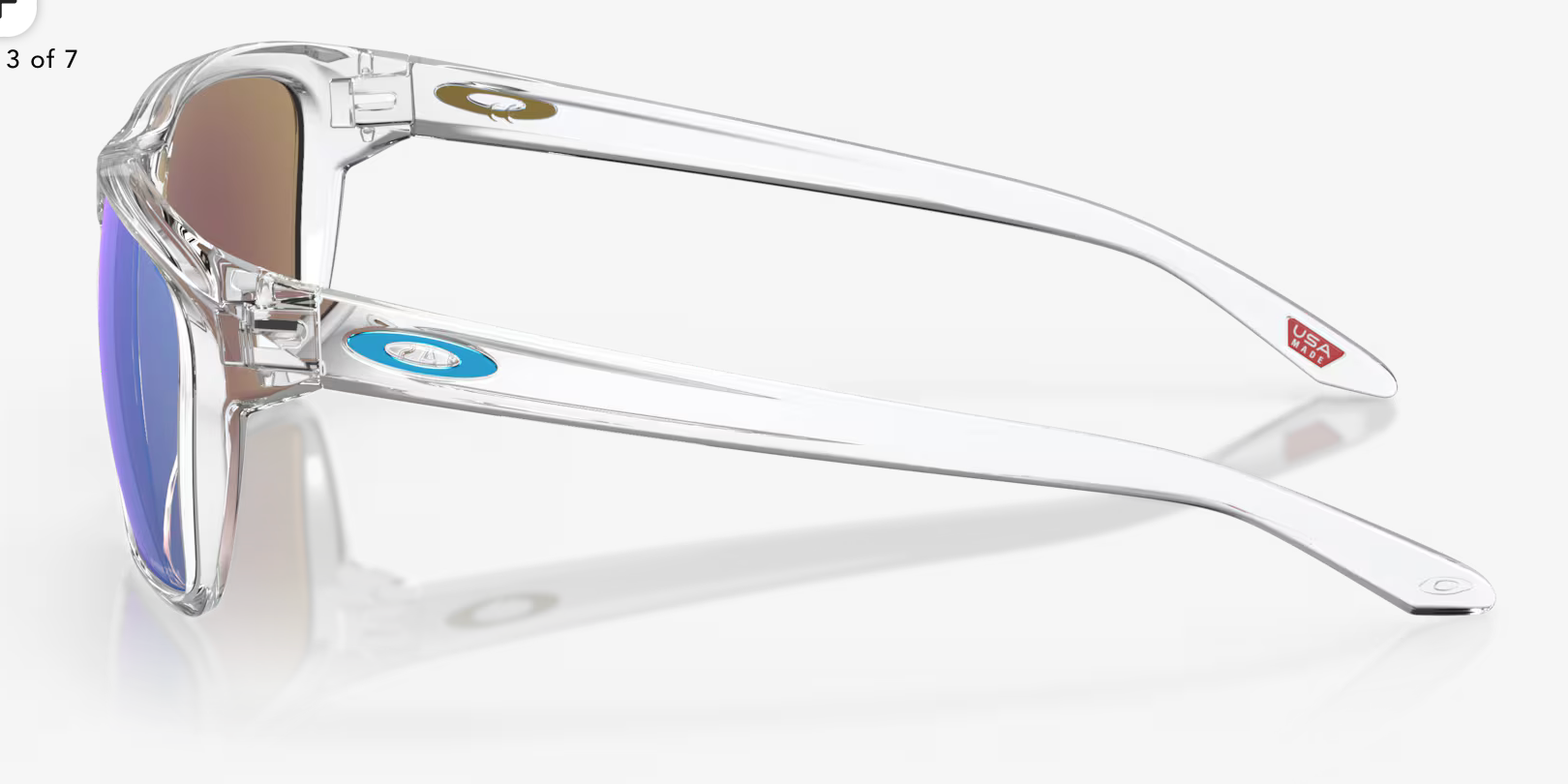 OAKLEY SYLAS Prizm Sapphire Lenses, Polished Clear Frame