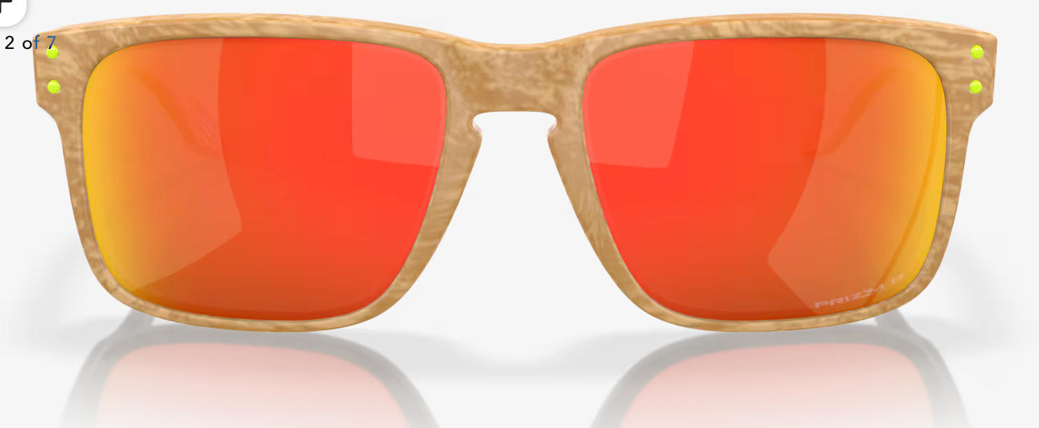 OAKLEY HOLBROOK )Prizm Ruby Polarized Lenses, Matte Stone Desert Tan Frame