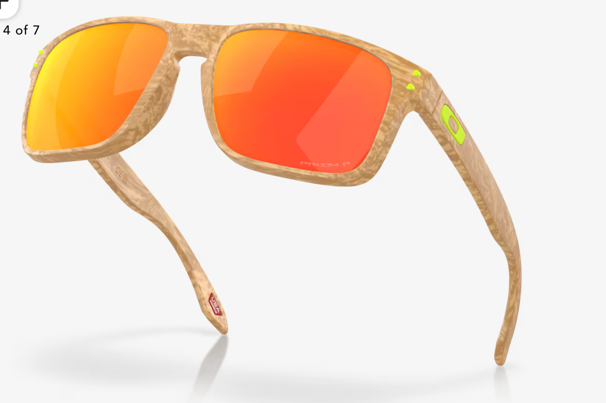 OAKLEY HOLBROOK )Prizm Ruby Polarized Lenses, Matte Stone Desert Tan Frame
