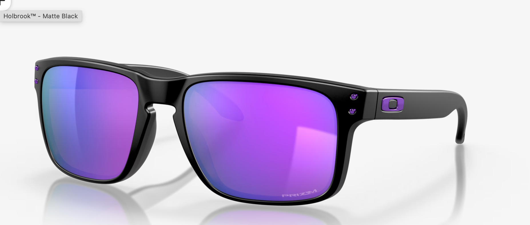 OAKLEY HOLBROOK )Prizm Violet Lenses, Matte Black Frame